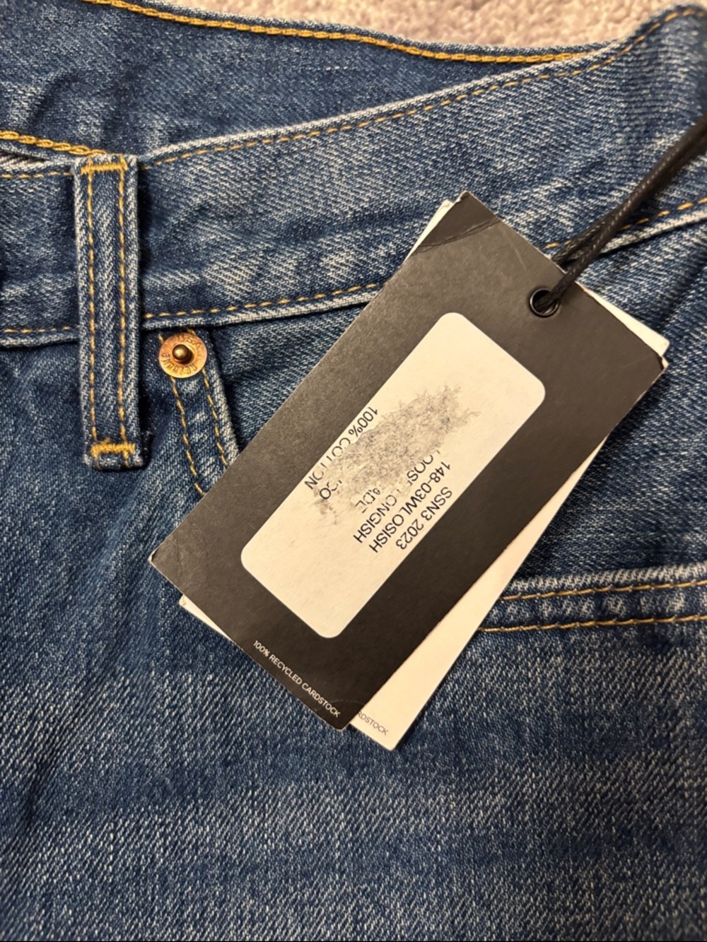 REDONE LOOSE LONGISH JEANS VINTAGE FADE - Picture 3 of 3